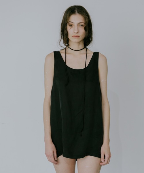 lit(リット)の「Choker Set Cupra Tops(シャツ/ブラウス・レディース・ネイビー/ブラウン/ブラック・FREE)」の20枚目の写真