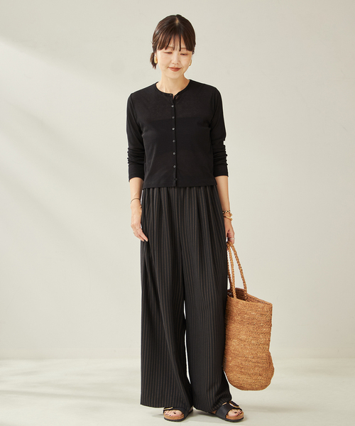 Plageプラージュ SHEER RIB CROPPED カーディガン plage（プラージュ）の「SHEER RIB CROPPED カーディガン