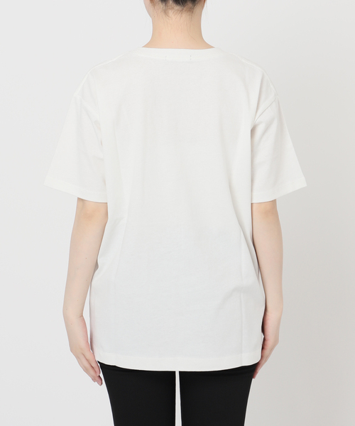 JOURNAL STANDARD(ジャーナルスタンダード)の「汗ジミ防止天竺プリントT(Tシャツ/カットソー・レディース・ホワイト系その他/ブラック系その他/チャコールグレー・FREE)」の12枚目の写真