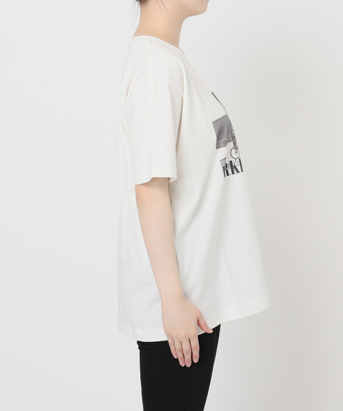 JOURNAL STANDARD(ジャーナルスタンダード)の「汗ジミ防止天竺プリントT(Tシャツ/カットソー・レディース・ホワイト系その他/ブラック系その他/チャコールグレー・FREE)」の14枚目の写真