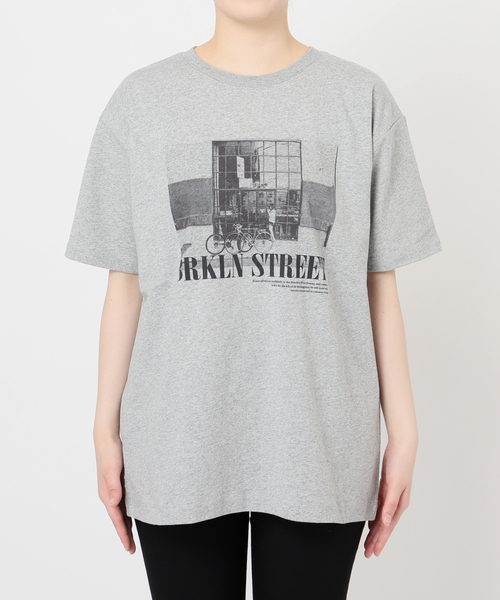 JOURNAL STANDARD(ジャーナルスタンダード)の「汗ジミ防止天竺プリントT(Tシャツ/カットソー・レディース・ホワイト系その他/ブラック系その他/チャコールグレー・FREE)」の8枚目の写真