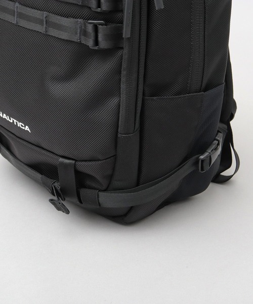 NAUTICA(ノーティカ)の「バリスティック調ポリエステル 大容量 ビジネスバッグ バックパック A4・B4・PC収納・キャリーオン対応(バックパック/リュック・メンズ・ブラック・FREE)」の9枚目の写真