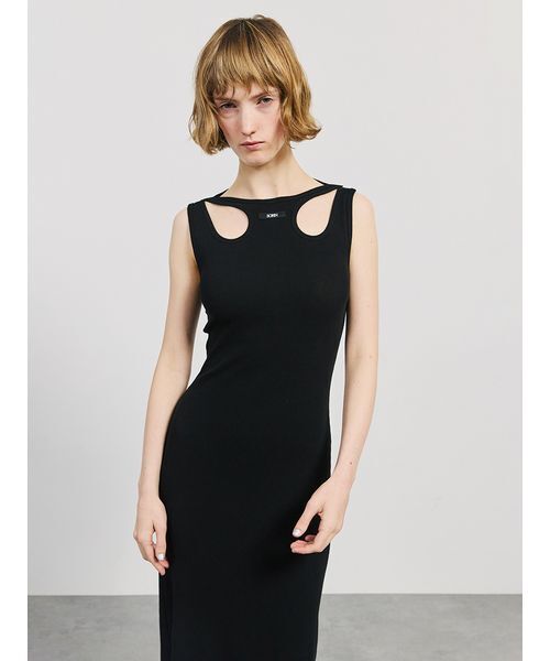SORIN(ソリン )の「Cut-out Tank Dress/カットアウトタンクドレス(ワンピース・レディース・ブラック/ダークグレー・36/38)」の5枚目の写真