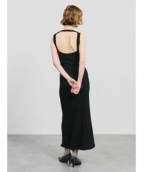 SORIN(ソリン )の「Cut-out Tank Dress/カットアウトタンクドレス(ワンピース・レディース・ブラック/ダークグレー・36/38)」の9枚目の写真
