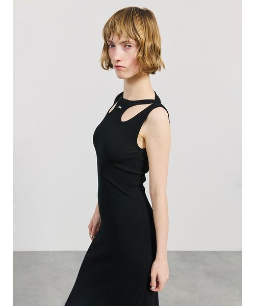 SORIN(ソリン )の「Cut-out Tank Dress/カットアウトタンクドレス(ワンピース・レディース・ブラック/ダークグレー・36/38)」の10枚目の写真