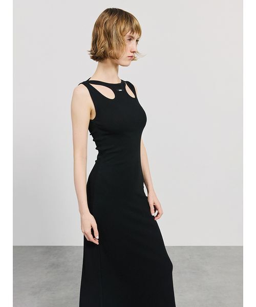 SORIN(ソリン )の「Cut-out Tank Dress/カットアウトタンクドレス(ワンピース・レディース・ブラック/ダークグレー・36/38)」の12枚目の写真