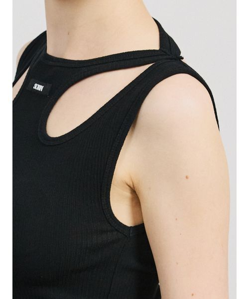 SORIN(ソリン )の「Cut-out Tank Dress/カットアウトタンクドレス(ワンピース・レディース・ブラック/ダークグレー・36/38)」の21枚目の写真