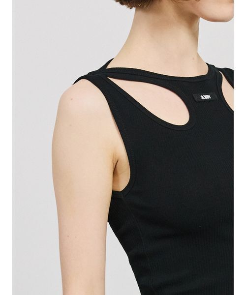 SORIN(ソリン )の「Cut-out Tank Dress/カットアウトタンクドレス(ワンピース・レディース・ブラック/ダークグレー・36/38)」の22枚目の写真