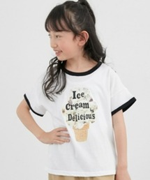 QUNTSTYLE（キュントスタイル）の「転写風アイスプリントTシャツ（女の子）（Tシャツ/カットソー・キッズ）」