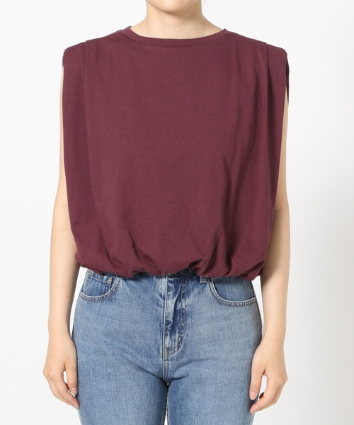 LOWRYS FARM（ローリーズファーム）の「バルーンプルオーバーフレンチスリーブ　574769（Tシャツ/カットソー・レディース・エンジ/チャコールグレー/オフホワイト・FREE）」の14枚目の写真