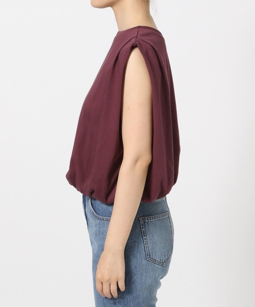 LOWRYS FARM（ローリーズファーム）の「バルーンプルオーバーフレンチスリーブ　574769（Tシャツ/カットソー・レディース・エンジ/チャコールグレー/オフホワイト・FREE）」の15枚目の写真