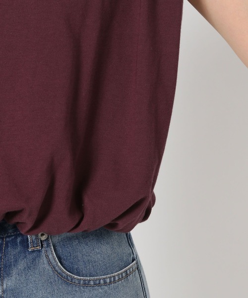 LOWRYS FARM（ローリーズファーム）の「バルーンプルオーバーフレンチスリーブ　574769（Tシャツ/カットソー・レディース・エンジ/チャコールグレー/オフホワイト・FREE）」の19枚目の写真