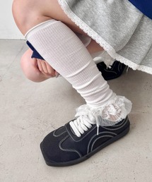 SOLLON.（ソルロン）の「レース付きリブレッグウォーマー（レッグウォーマー）」