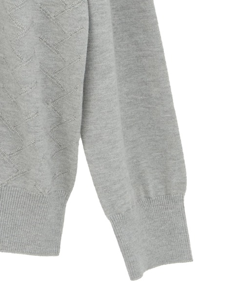 MEN'S BIGI(メンズビギ)の「【ACTIVE TAILOR/アクティブテイラー】12Gジャカードタートルネックニット(ニット/セーター・メンズ・モカ/グレー/ブラック/ホワイト・01/02/03)」の8枚目の写真