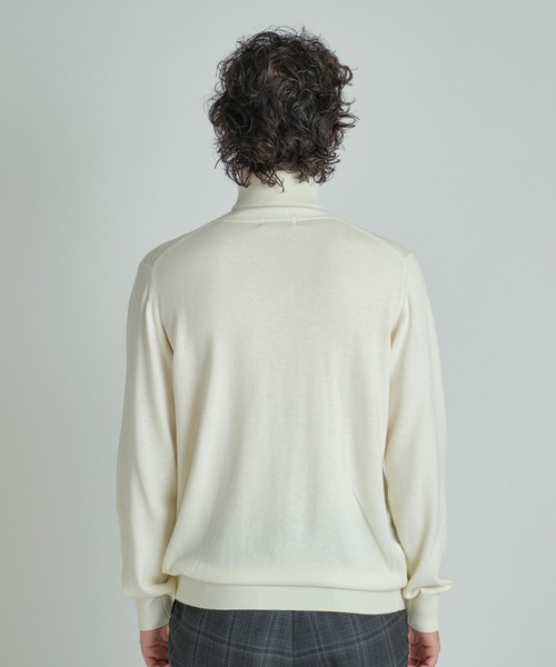 MEN'S BIGI(メンズビギ)の「【ACTIVE TAILOR/アクティブテイラー】12Gジャカードタートルネックニット(ニット/セーター・メンズ・モカ/グレー/ブラック/ホワイト・01/02/03)」の13枚目の写真