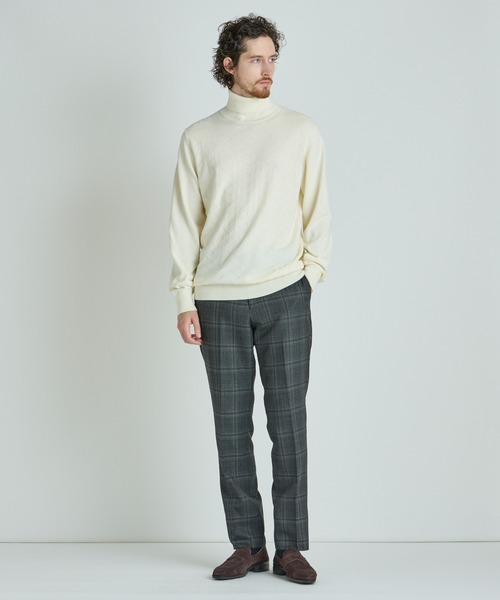 MEN'S BIGI(メンズビギ)の「【ACTIVE TAILOR/アクティブテイラー】12Gジャカードタートルネックニット(ニット/セーター・メンズ・モカ/グレー/ブラック/ホワイト・01/02/03)」の17枚目の写真