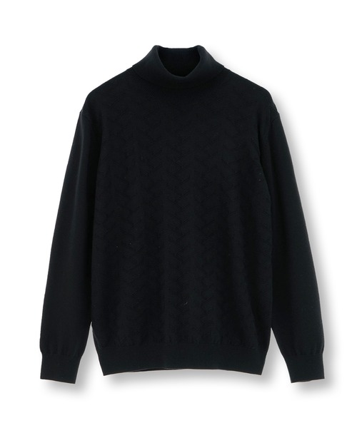 MEN'S BIGI（メンズビギ）の「【ACTIVE TAILOR/アクティブテイラー】12Gジャカードタートルネックニット（ニット/セーター・メンズ・モカ/グレー/ブラック/ホワイト・01/02/03）」の12枚目の写真