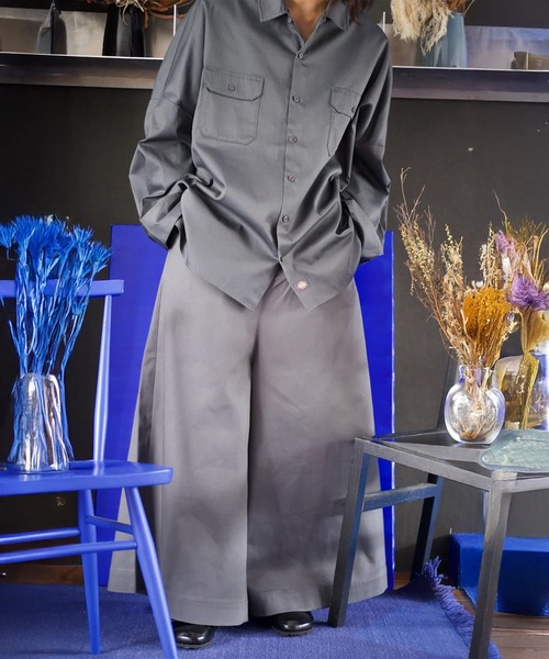 SHINYAKOZUKA（シンヤコヅカ）の「LOOSE WITH DICKIES　ISSUE7（チノパンツ・メンズ・ブラック/ダークグレー・S/M）」の12枚目の写真