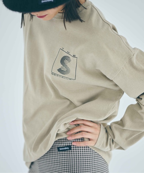 SEA(シー)の「GRAPHIC L/S TEE (THE SEAVALLEY)(Tシャツ/カットソー・レディース・ホワイト/ベージュ・0/1/2)」の9枚目の写真