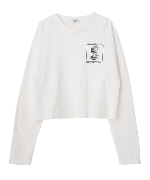 SEA(シー)の「GRAPHIC L/S TEE (THE SEAVALLEY)(Tシャツ/カットソー・レディース・ホワイト/ベージュ・0/1/2)」の10枚目の写真