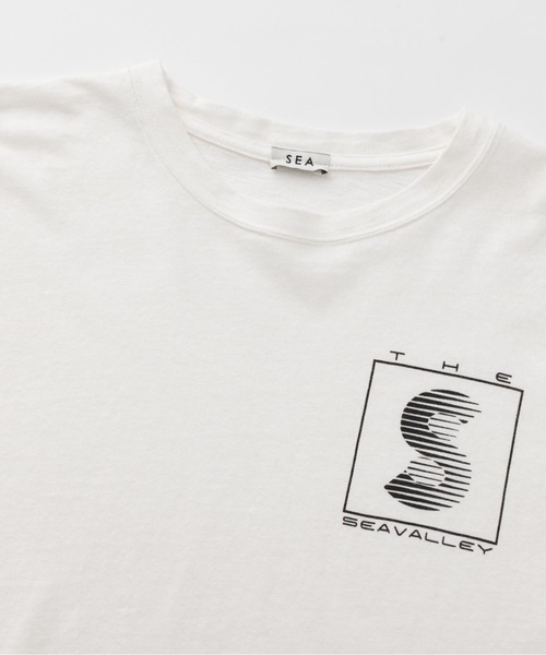 SEA(シー)の「GRAPHIC L/S TEE (THE SEAVALLEY)(Tシャツ/カットソー・レディース・ホワイト/ベージュ・0/1/2)」の14枚目の写真