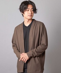UNION STATION（ユニオンステーション）の「ウェーブジャガードボタンレスカーデ（カーディガン/ボレロ・メンズ）」