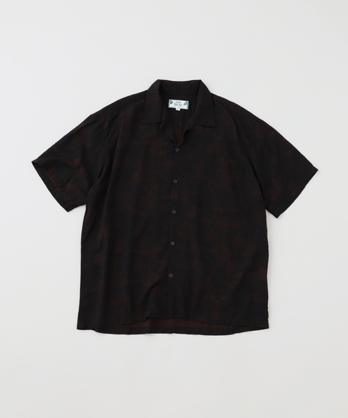 TWO PALMS（トゥーパームス）の「TWO PALMS / トゥーパームス 別注 オーバーダイ アロハシャツ（シャツ/ブラウス・メンズ・ブラック/レッド/ブラック系その他/ブルー系その他・MEDIUM/LARGE）」の3枚目の写真