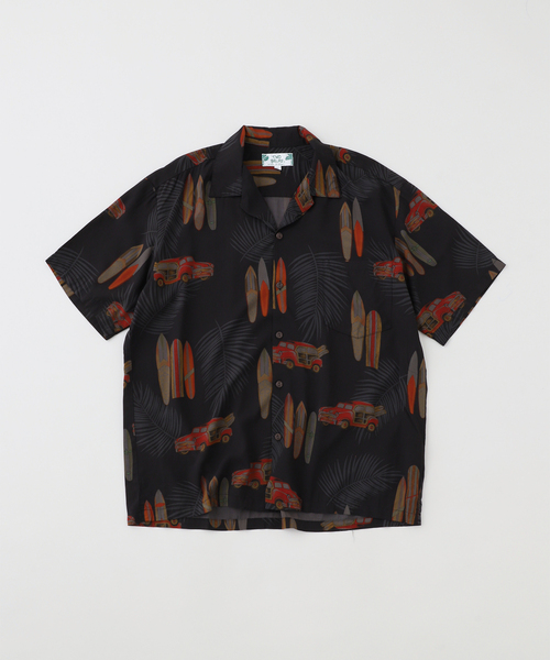 TWO PALMS（トゥーパームス）の「TWO PALMS / トゥーパームス 別注 オーバーダイ アロハシャツ（シャツ/ブラウス・メンズ・ブラック/レッド/ブラック系その他/ブルー系その他・MEDIUM/LARGE）」の2枚目の写真