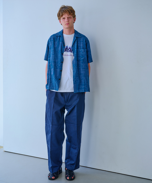 TWO PALMS（トゥーパームス）の「TWO PALMS / トゥーパームス 別注 オーバーダイ アロハシャツ（シャツ/ブラウス・メンズ・ブラック/レッド/ブラック系その他/ブルー系その他・MEDIUM/LARGE）」の5枚目の写真