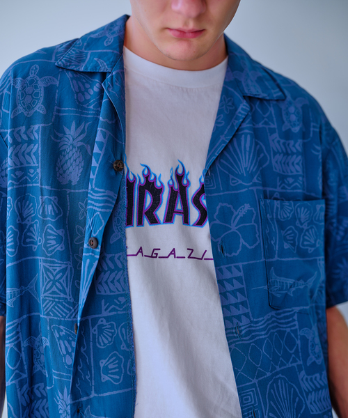 TWO PALMS（トゥーパームス）の「TWO PALMS / トゥーパームス 別注 オーバーダイ アロハシャツ（シャツ/ブラウス・メンズ・ブラック/レッド/ブラック系その他/ブルー系その他・MEDIUM/LARGE）」の6枚目の写真