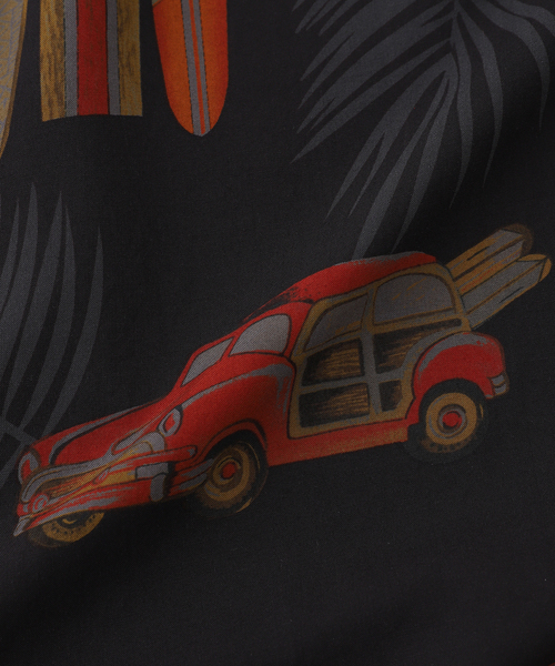 TWO PALMS（トゥーパームス）の「TWO PALMS / トゥーパームス 別注 オーバーダイ アロハシャツ（シャツ/ブラウス・メンズ・ブラック/レッド/ブラック系その他/ブルー系その他・MEDIUM/LARGE）」の10枚目の写真