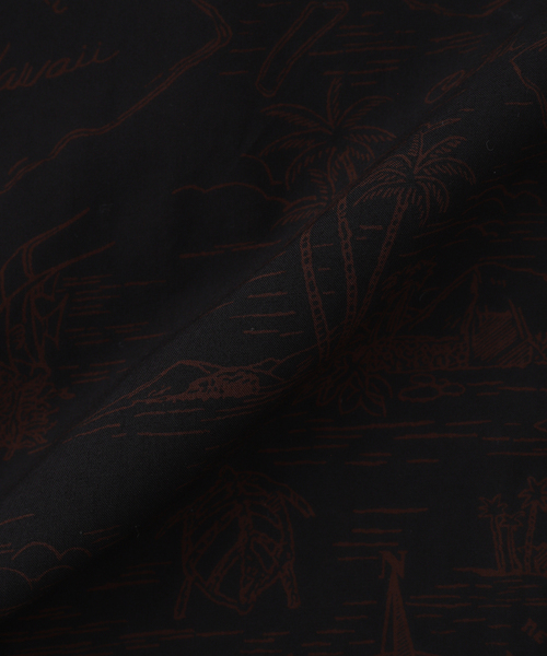 TWO PALMS（トゥーパームス）の「TWO PALMS / トゥーパームス 別注 オーバーダイ アロハシャツ（シャツ/ブラウス・メンズ・ブラック/レッド/ブラック系その他/ブルー系その他・MEDIUM/LARGE）」の11枚目の写真