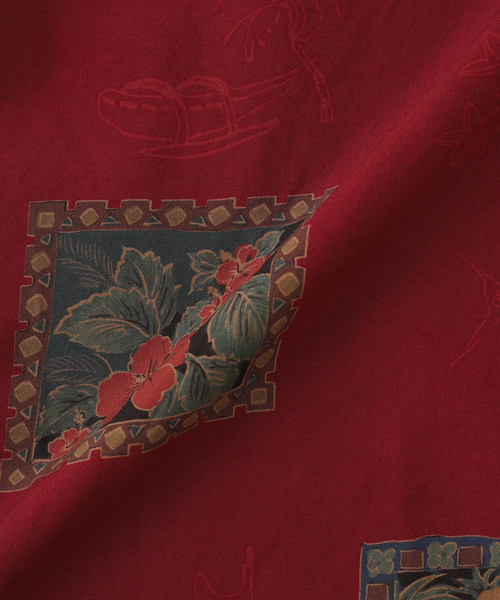 TWO PALMS（トゥーパームス）の「TWO PALMS / トゥーパームス 別注 オーバーダイ アロハシャツ（シャツ/ブラウス・メンズ・ブラック/レッド/ブラック系その他/ブルー系その他・MEDIUM/LARGE）」の13枚目の写真