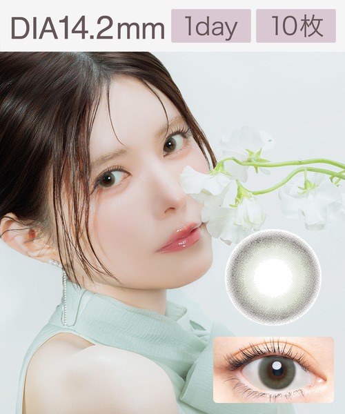 AngelColor Bambi Series Vintage 1day ヴィンテージセージ（10枚入り