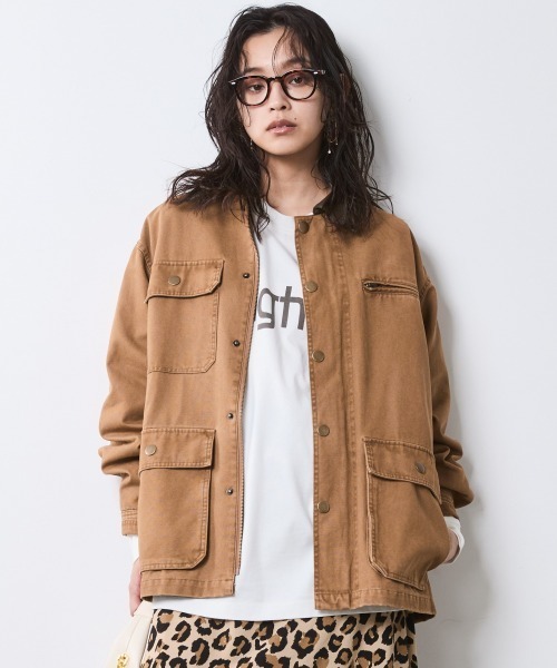 CHIC STYLE（シックスタイル）の「綿100％ロゴプリントロングスリーブTシャツ＜大きいサイズ有＞シックスタイル（Tシャツ/カットソー・レディース・オフホワイト/スミクロ・3L/LL/L/M/5L/4L）」の8枚目の写真