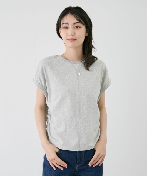 Jayro(ジャイロ)の「サイドギャザープルオーバー(Tシャツ/カットソー・レディース・ホワイト系その他/ブラック/グレー・FREE)」の11枚目の写真