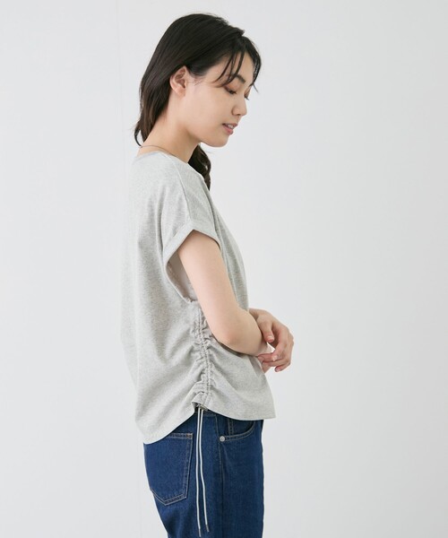 Jayro(ジャイロ)の「サイドギャザープルオーバー(Tシャツ/カットソー・レディース・ホワイト系その他/ブラック/グレー・FREE)」の13枚目の写真