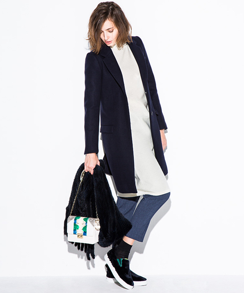 'PalinkA（パリンカ）の「メルトンチェスターコート（その他アウター・レディース・ネイビー/グレー/ブラック・36/38）」の7枚目の写真