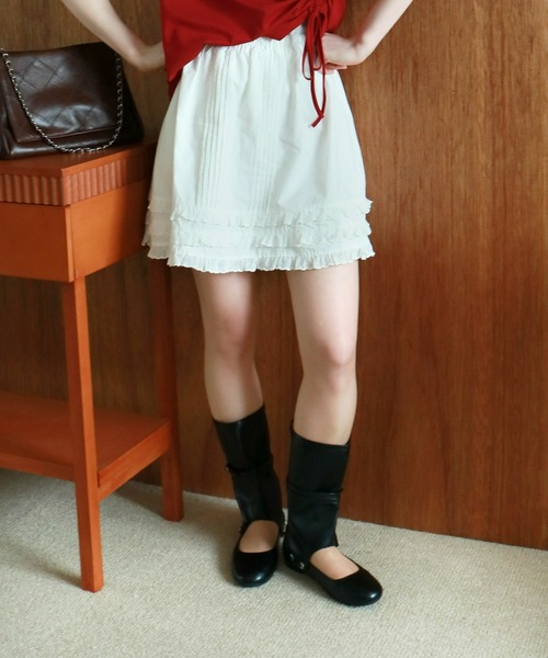 mic by Olu.(ミックバイオルドット)の「< ZOZOTOWN限定 >フラットベルトブーツ(ブーツ・レディース・ブラック/ブラウン・MEDIUM/SMALL)」の5枚目の写真
