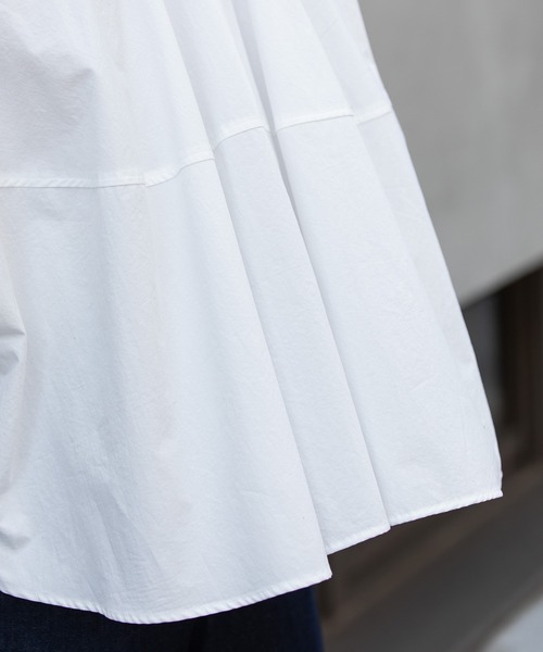 Munich（ミューニック）の「コットンブロードクロップド2wayブラウス（シャツ/ブラウス・レディース・ホワイト/ベージュ/ブラック・FREE）」の20枚目の写真