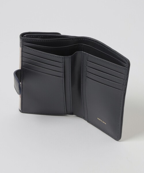 セール】クレストブリッジチェックキャンバス二つ折り財布（財布