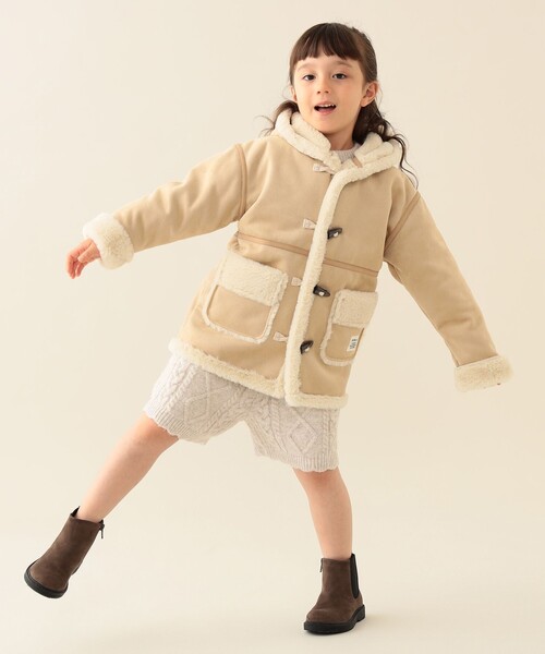 BEAMS mini（ビームスミニ）の「ケーブルニット ショートパンツ 2025FW（90～140cm）（その他パンツ・キッズ・ホワイト系その他5/ブラウン系その他3・MEDIUM/L(130～140)/LARGE）」の6枚目の写真
