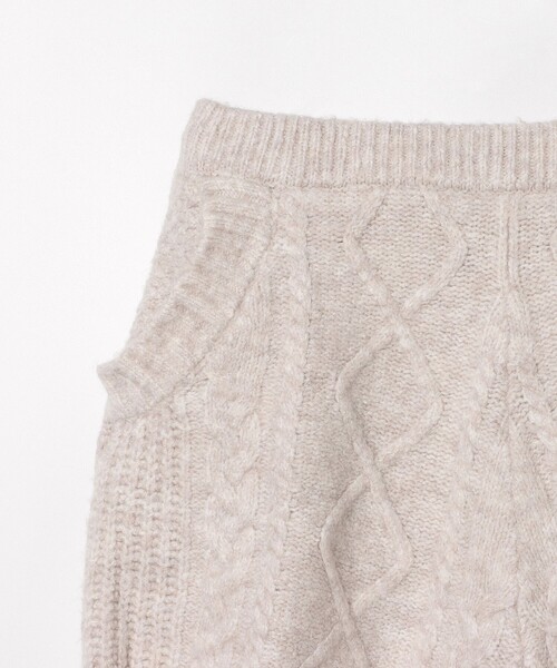 BEAMS mini（ビームスミニ）の「ケーブルニット ショートパンツ 2025FW（90～140cm）（その他パンツ・キッズ・ホワイト系その他5/ブラウン系その他3・MEDIUM/L(130～140)/LARGE）」の11枚目の写真
