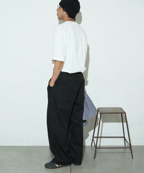 CIAOPANIC TYPY（チャオパニックティピー）の「ウォッシュドベイカーワイドデニムパンツ/セットアップアイテムあり（デニムパンツ・メンズ・ブルー/ベージュ/ブラック・MEDIUM/LARGE）」の10枚目の写真
