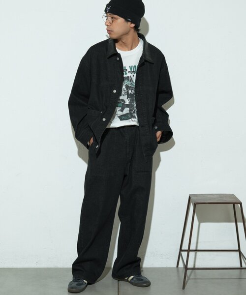 CIAOPANIC TYPY（チャオパニックティピー）の「ウォッシュドベイカーワイドデニムパンツ/セットアップアイテムあり（デニムパンツ・メンズ・ブルー/ベージュ/ブラック・MEDIUM/LARGE）」の12枚目の写真