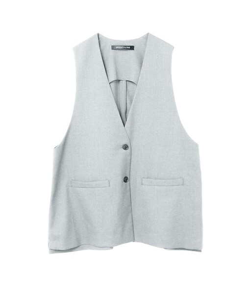 mizuiro ind ディープVネックワイドベスト