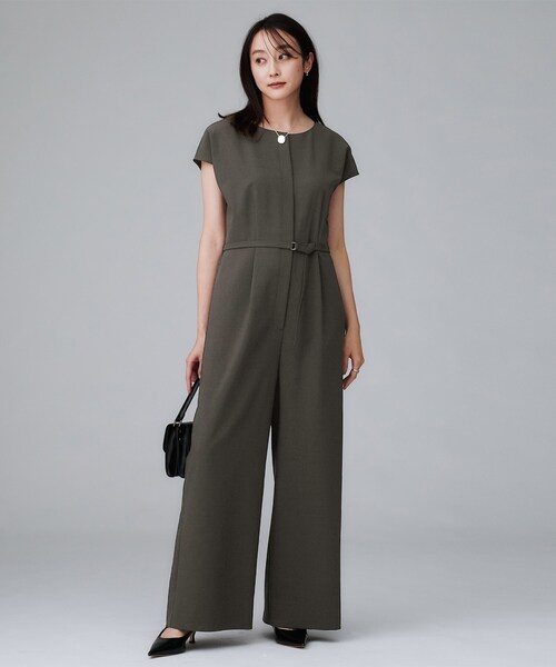 UNTITLED（アンタイトル）の「【きれいめ/オールインワン】梳毛調合繊コンビネゾン（サロペット/オーバーオール・レディース・チャコールグレー・48/44/04/02/01/00）」の10枚目の写真