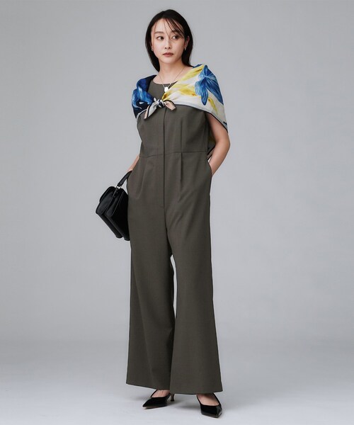 UNTITLED（アンタイトル）の「【きれいめ/オールインワン】梳毛調合繊コンビネゾン（サロペット/オーバーオール・レディース・チャコールグレー・48/44/04/02/01/00）」の12枚目の写真