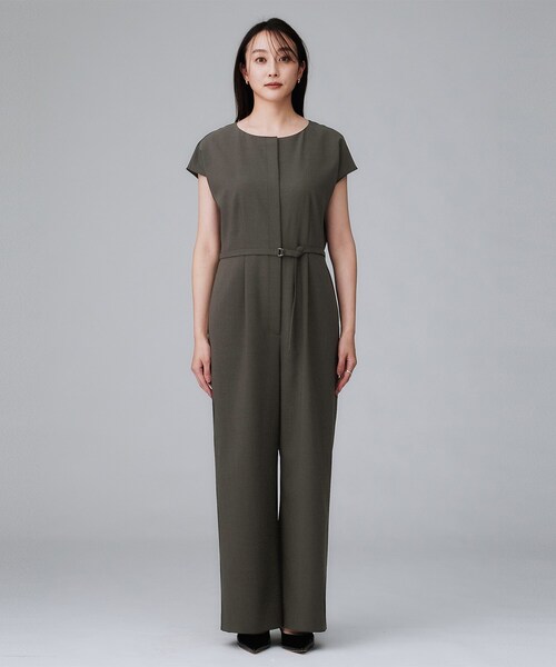 UNTITLED（アンタイトル）の「【きれいめ/オールインワン】梳毛調合繊コンビネゾン（サロペット/オーバーオール・レディース・チャコールグレー・48/44/04/02/01/00）」の14枚目の写真