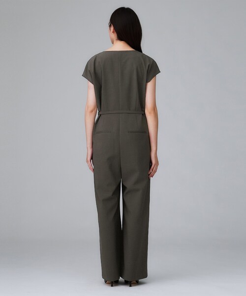 UNTITLED（アンタイトル）の「【きれいめ/オールインワン】梳毛調合繊コンビネゾン（サロペット/オーバーオール・レディース・チャコールグレー・48/44/04/02/01/00）」の4枚目の写真